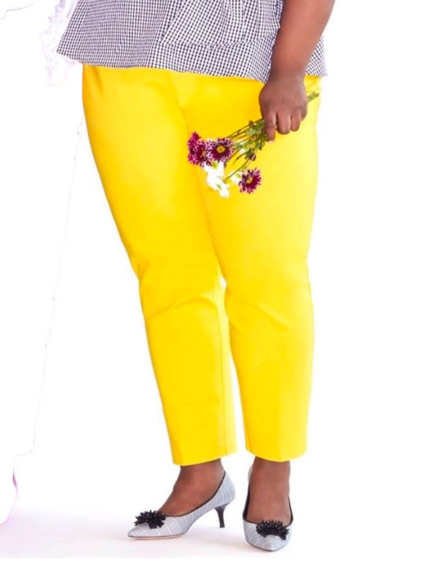 Eloquii Yellow Kady Pants 24s